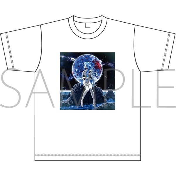 4550621280252 MOVIC 預訂 2025/7月 エヴァンゲリオン　Tシャツ／綾波レイ（ロングヘア）（白、フリーサイズ）、ぱちんこシン・エヴァンゲリオン