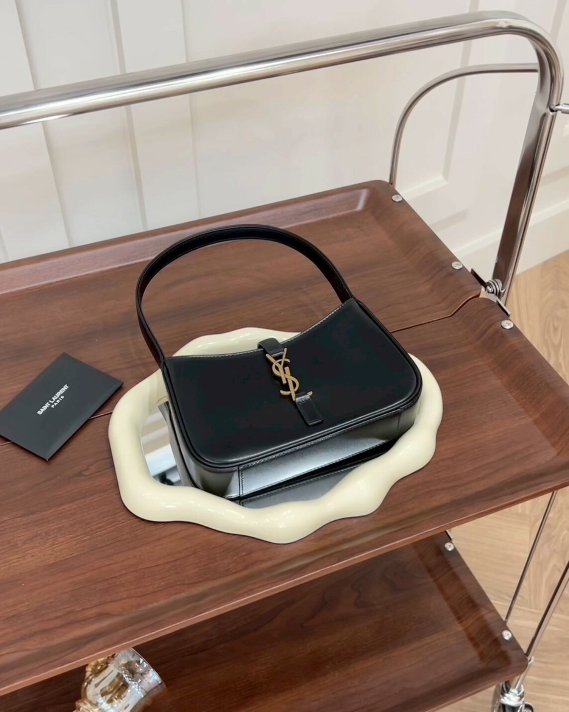 YSL｜LE5A7 迷你腋下包 HOBO 黑色