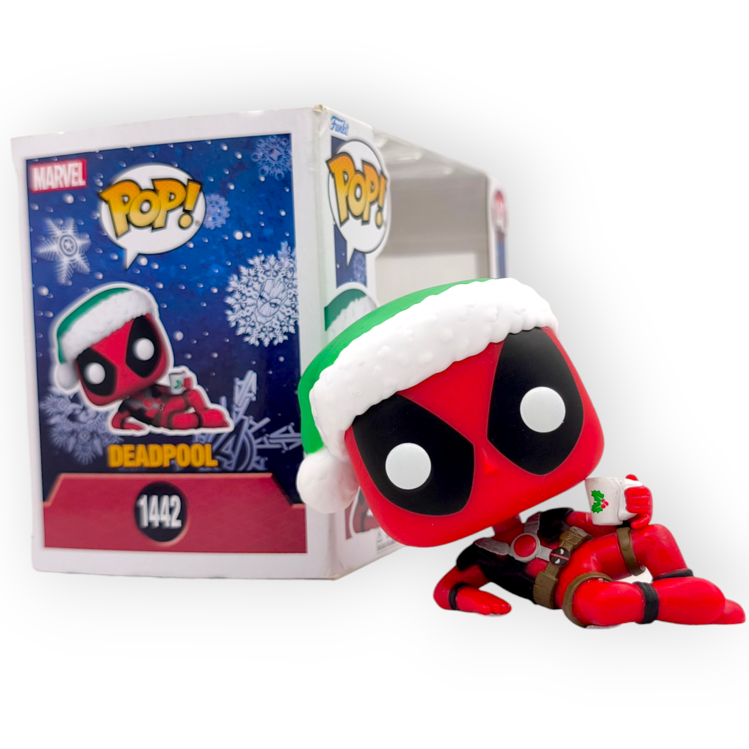 FUNKO POP<死侍>聖誕死侍_飲朱古力-NO.1442