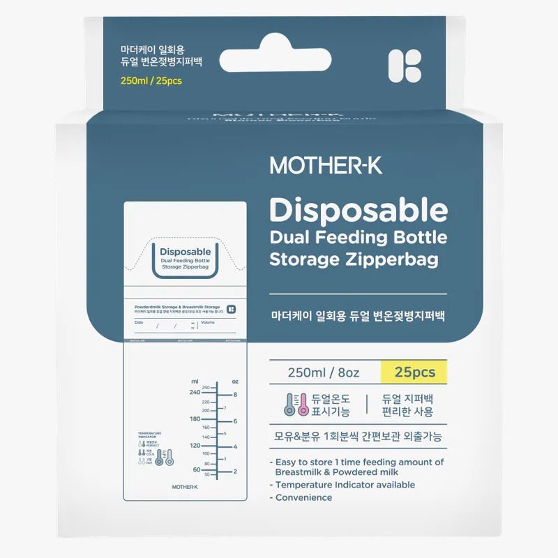 Mother-K 雙重夾鏈溫感免洗奶瓶袋
