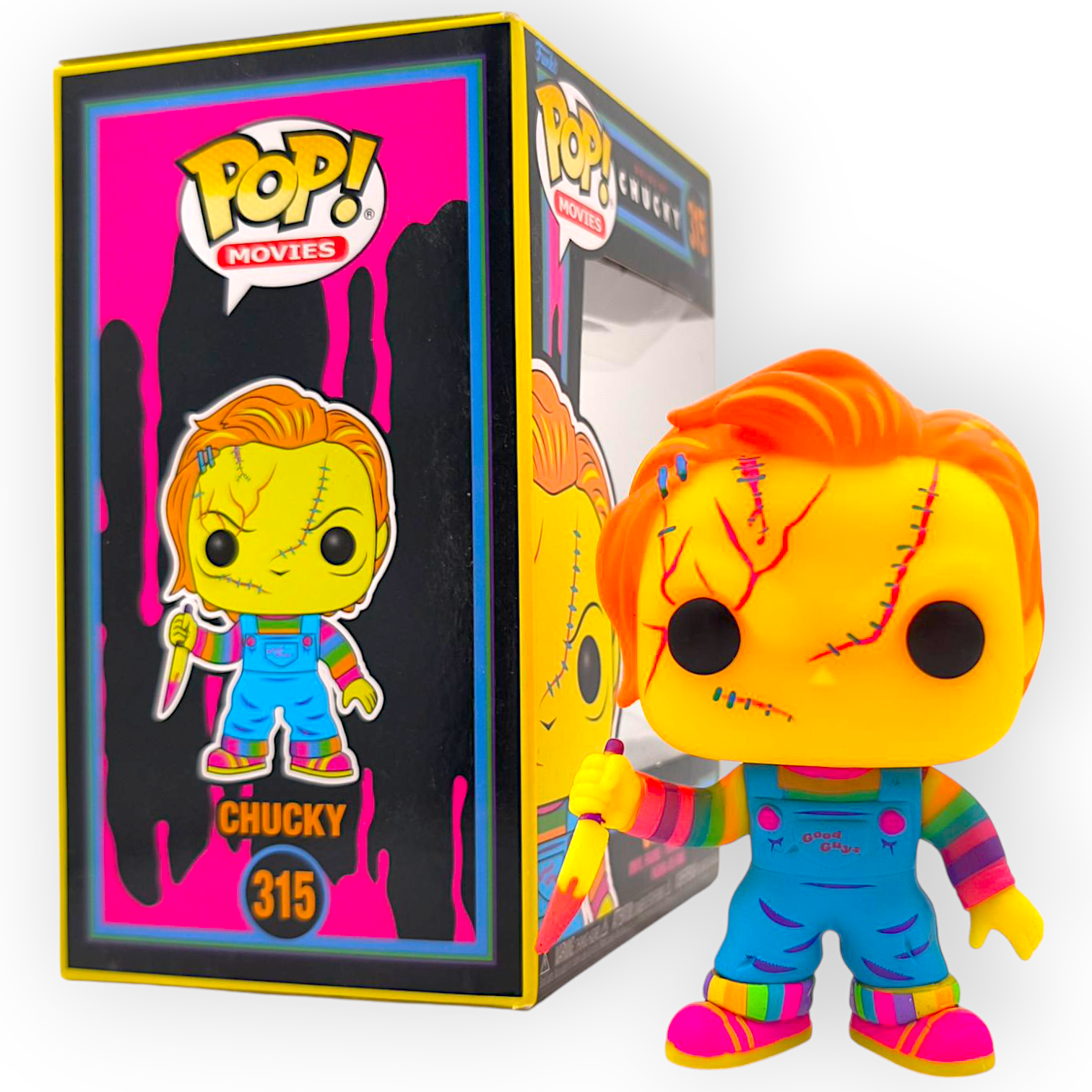 FUNKO POP <娃鬼回魂>恰吉娃娃_戰傷(Blacklight版)-No.315