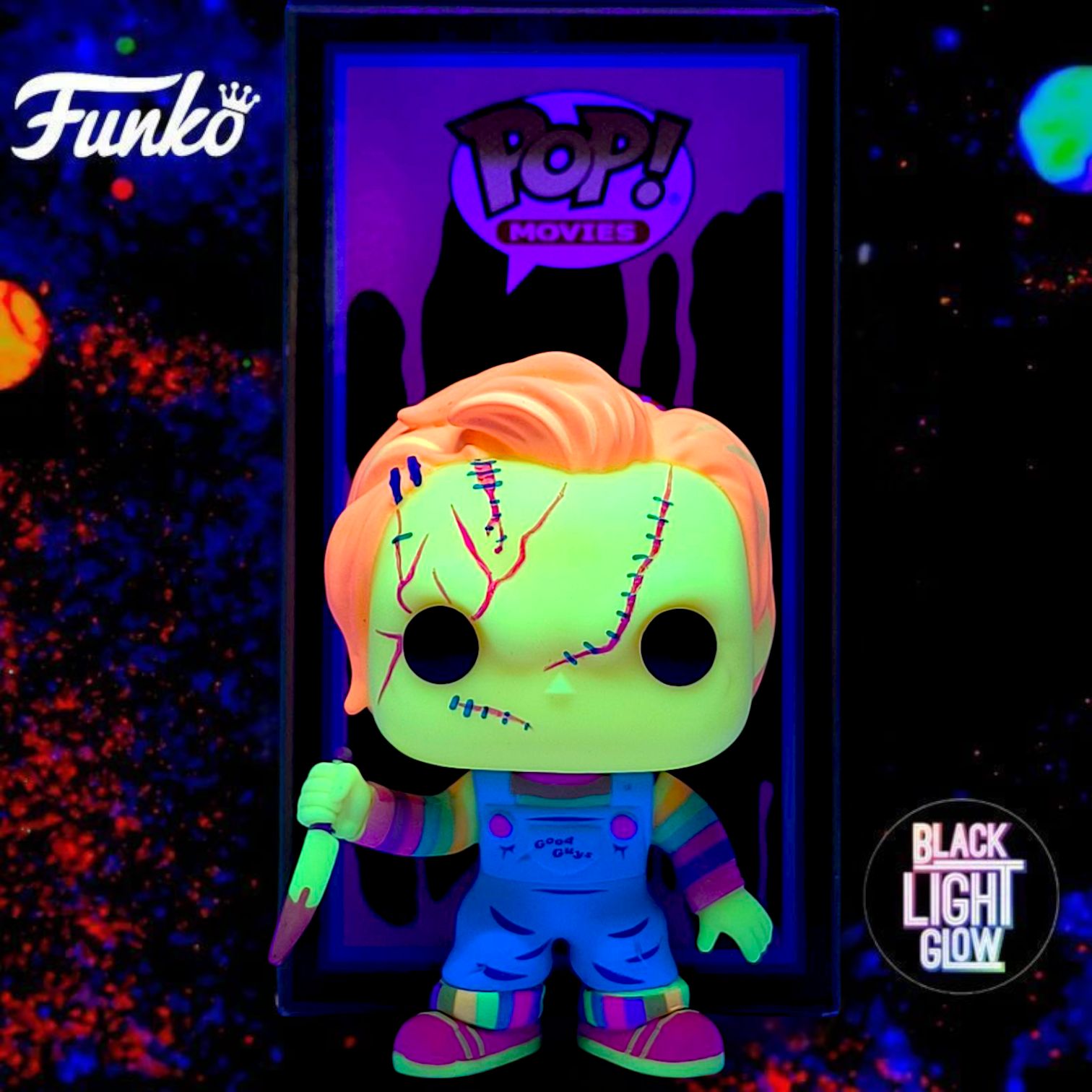 FUNKO POP <娃鬼回魂>恰吉娃娃_戰傷(Blacklight版)-No.315