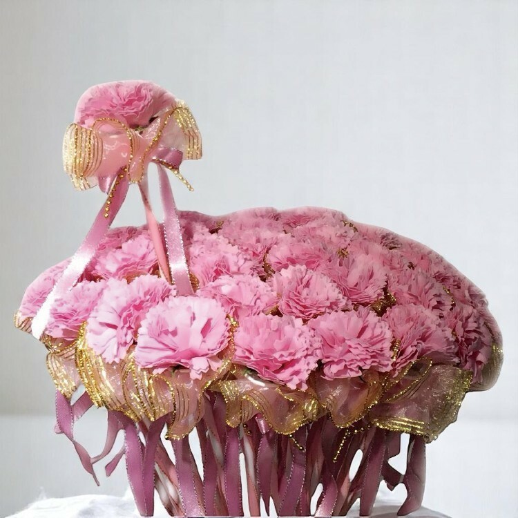 粉色單支康乃馨花束,粉色單枝康乃馨花束,pink-Single carnation bouquet