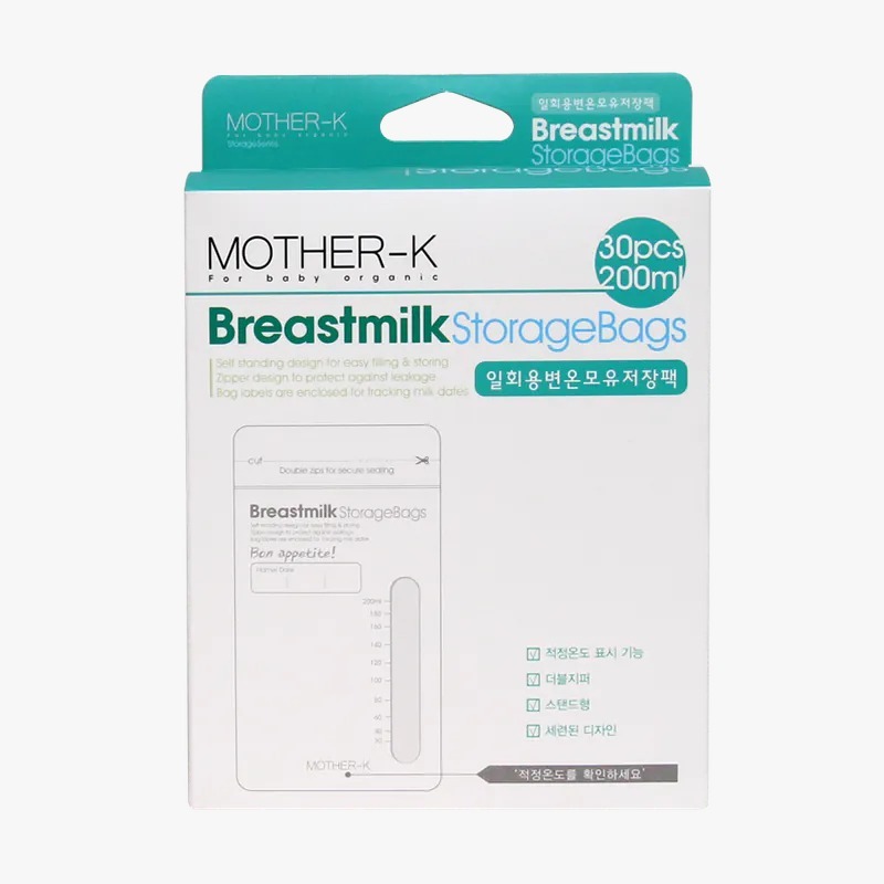 Mother-K 溫感母乳抗菌袋 - 200ml