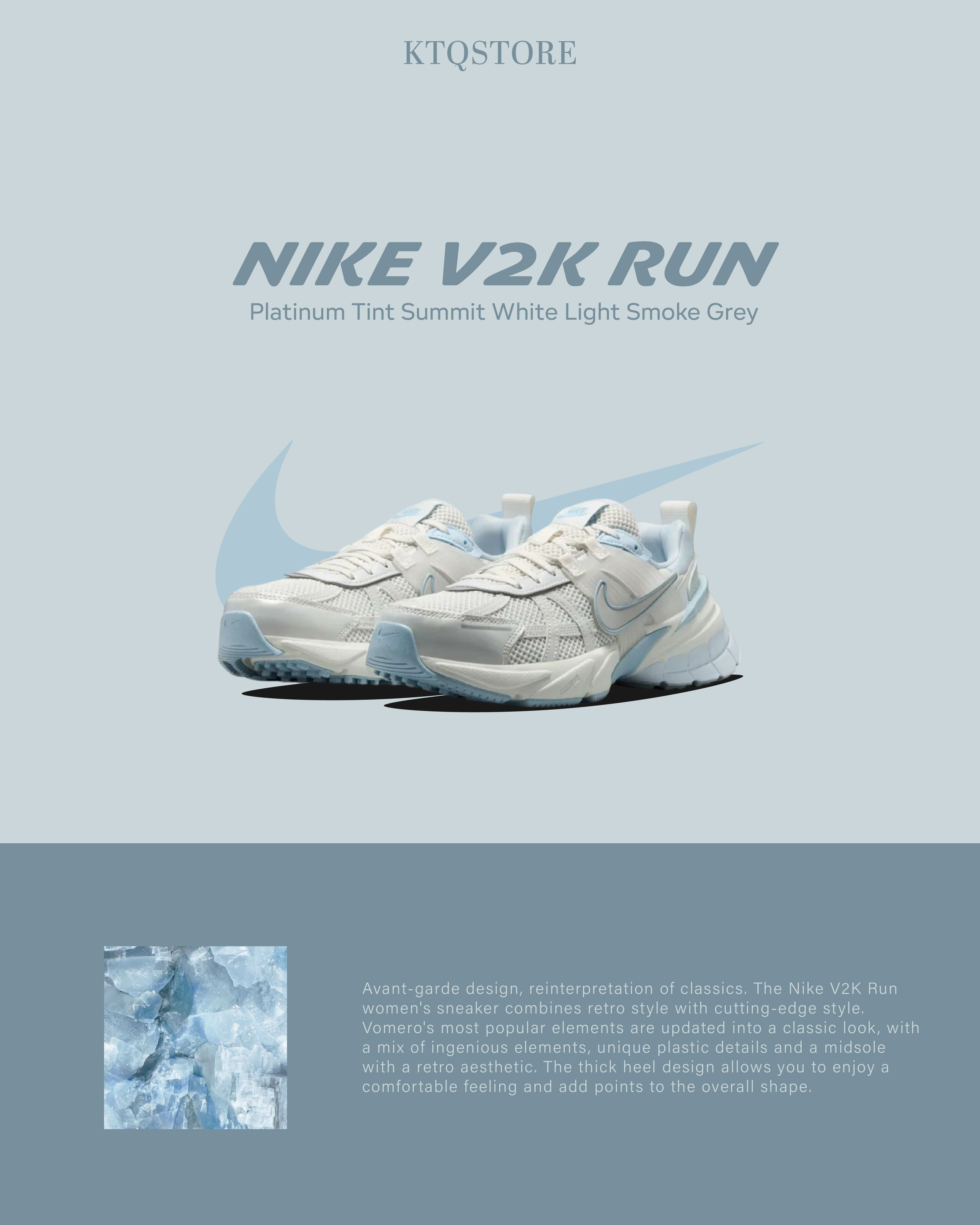 KTQ STORE ‧ Nike V2K Run "Glacier Mist" 冰峰藍 FD0736-009