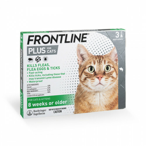 Frontline Plus - 殺蝨滴 貓用加強版3支裝 (可殺蝨、蝨蛋及牛蜱) {原裝行貨}