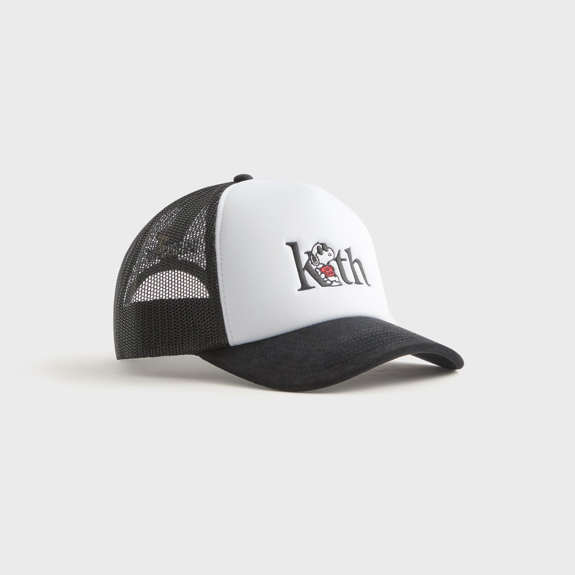 2025SS Kith for Peanuts 75 Nolan Poly Foam Trucker With Suede Brim Snoopy 聯名 網帽 卡車帽 帽子 現貨