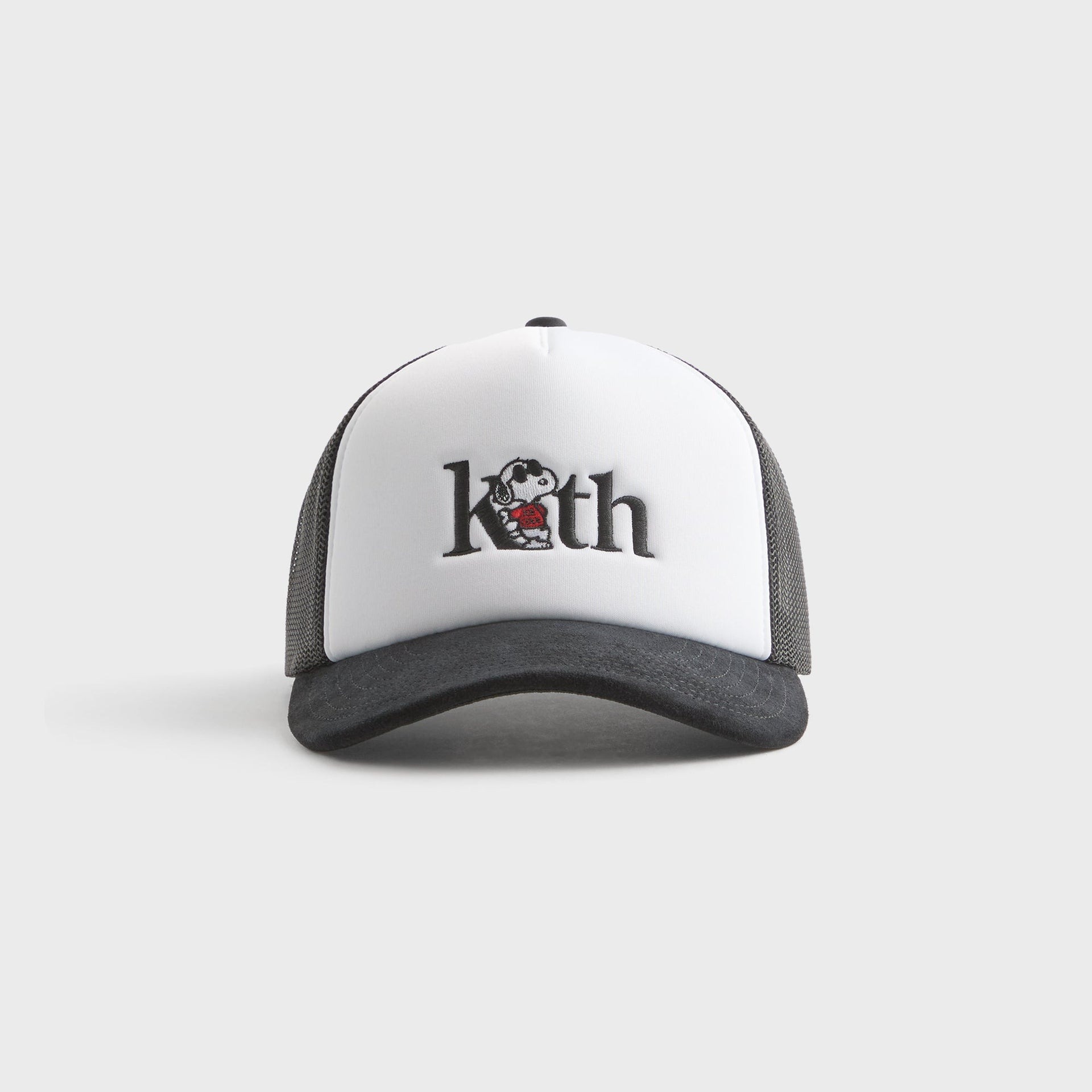 2025SS Kith for Peanuts 75 Nolan Poly Foam Trucker With Suede Brim Snoopy 聯名 網帽 卡車帽 帽子 現貨