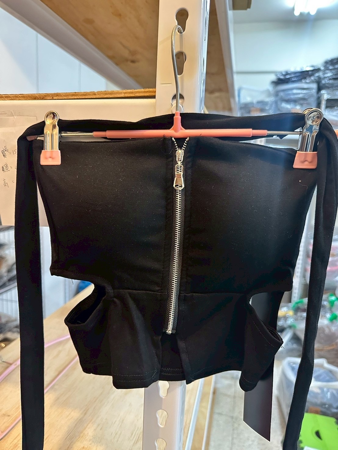 拉鍊造型式平口*附綁帶