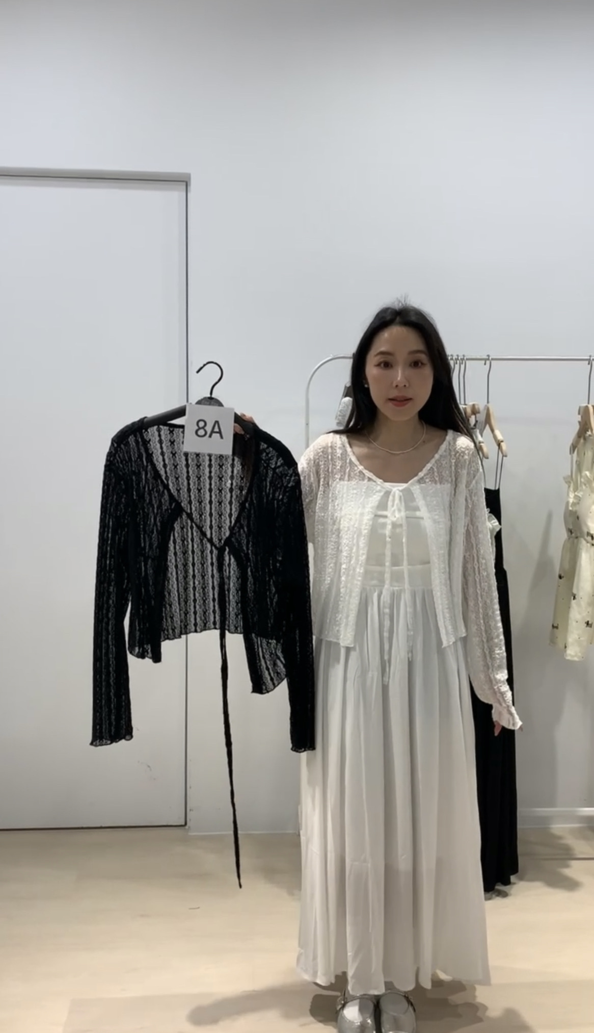 仙女的綁帶蕾絲罩衫 _38523