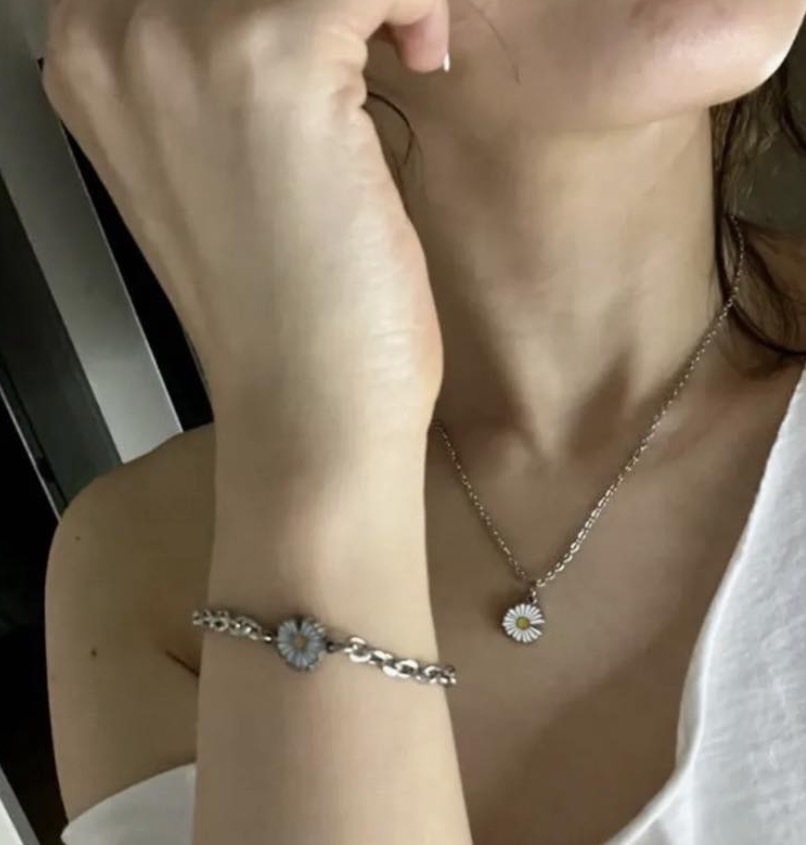 🌼韓國熱賣款 JBANS 小雛菊 鋼鍊 手鍊 項鍊