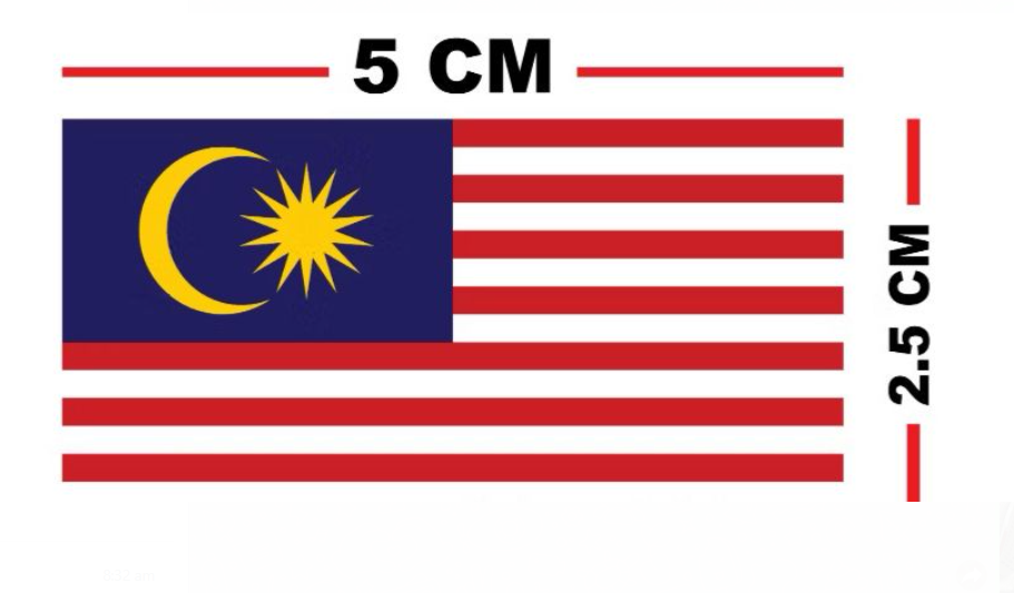 热熔国旗徽章 2.5cm x 5cm