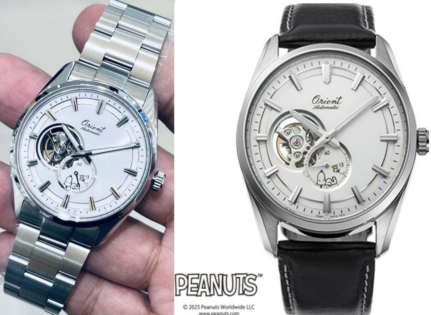 萬年鐘錶 -  ORIENT Peanuts™ 【 RA-AR0011S 專用不鏽鋼錶帶 】   週年紀念 SNOOPY 白色面盤機械男錶專用錶帶