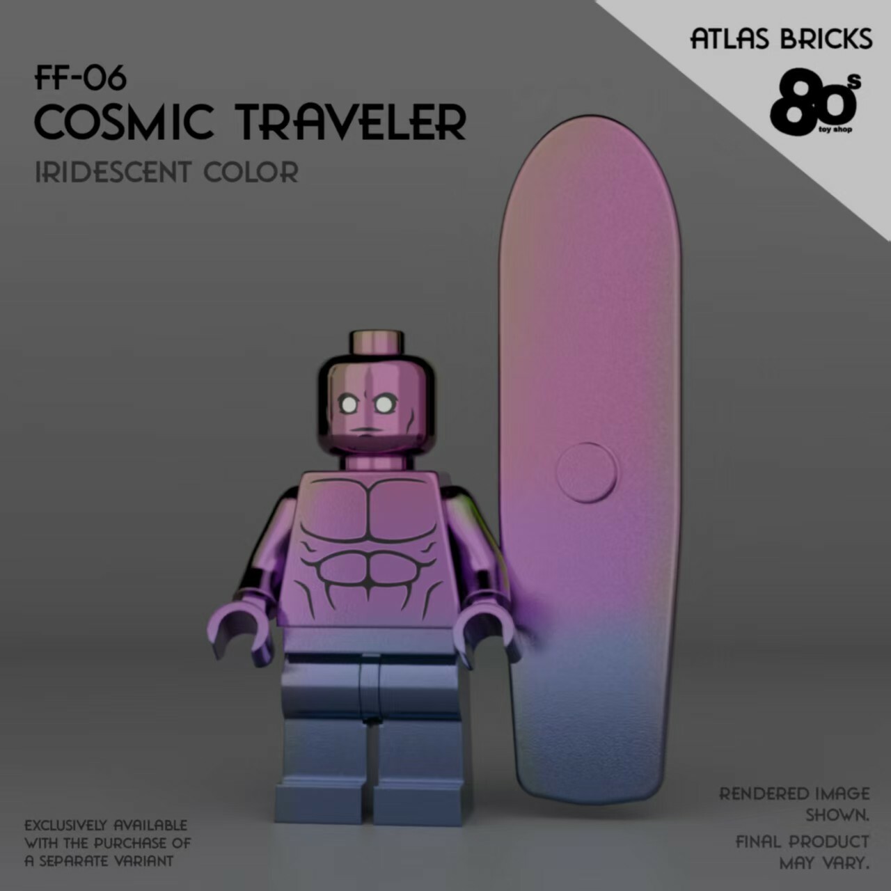 【預訂】【80s Toyshop x Atlas Bricks】銀色滑翔者