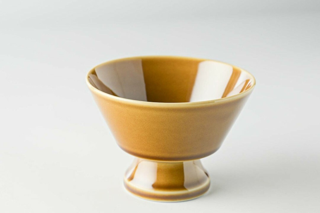琥珀棕 美濃燒 布丁杯 甜點杯｜日本小田陶器