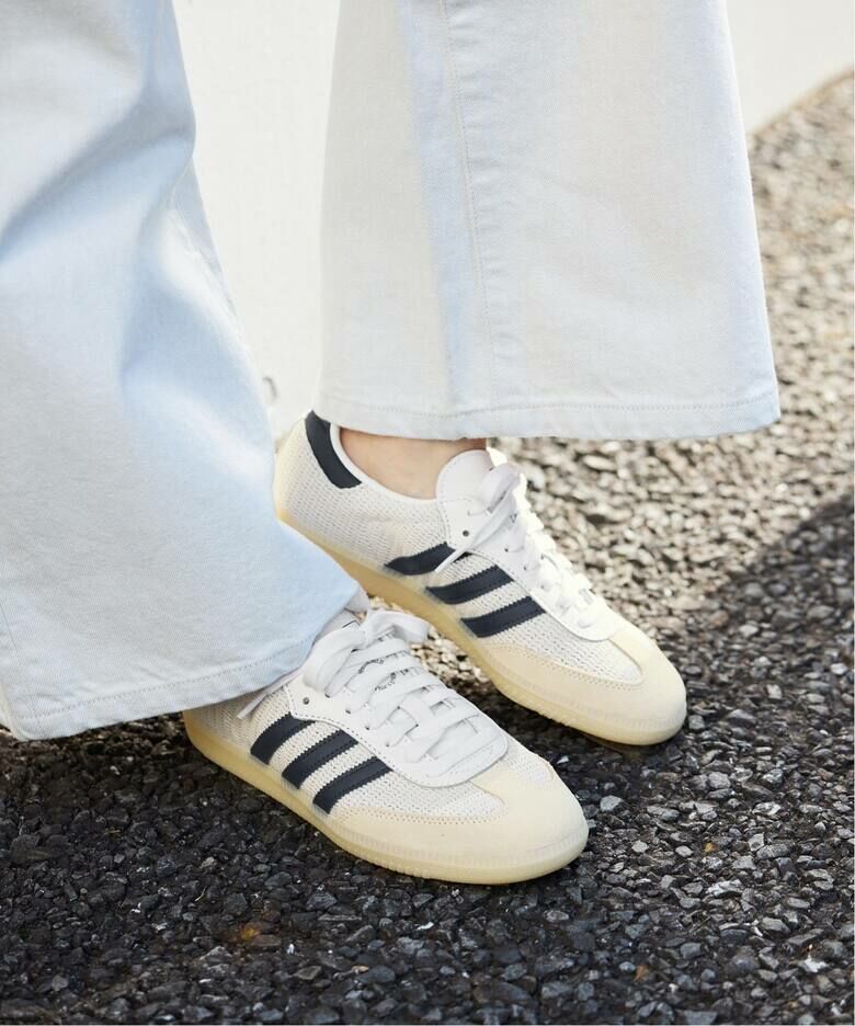 預購┃adidas SAMBA OG 麂皮 編織 洞洞 白色 深藍