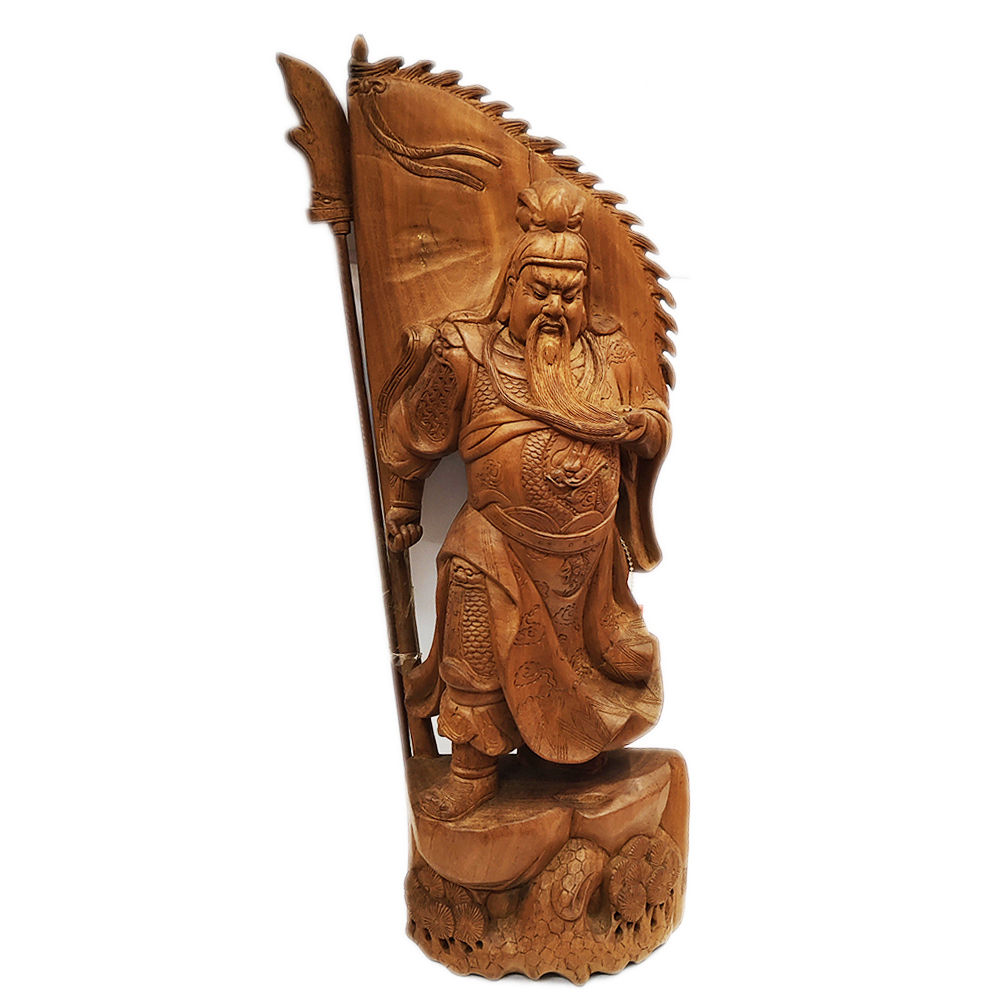 關聖帝君{檀香木}47公分【十方】135521