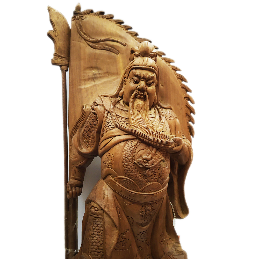 關聖帝君{檀香木}47公分【十方】135521