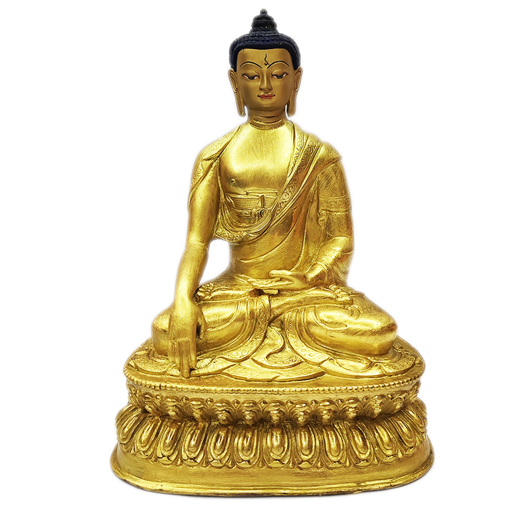 藥師佛{銅鎏金}佛像20公分【十方】110851