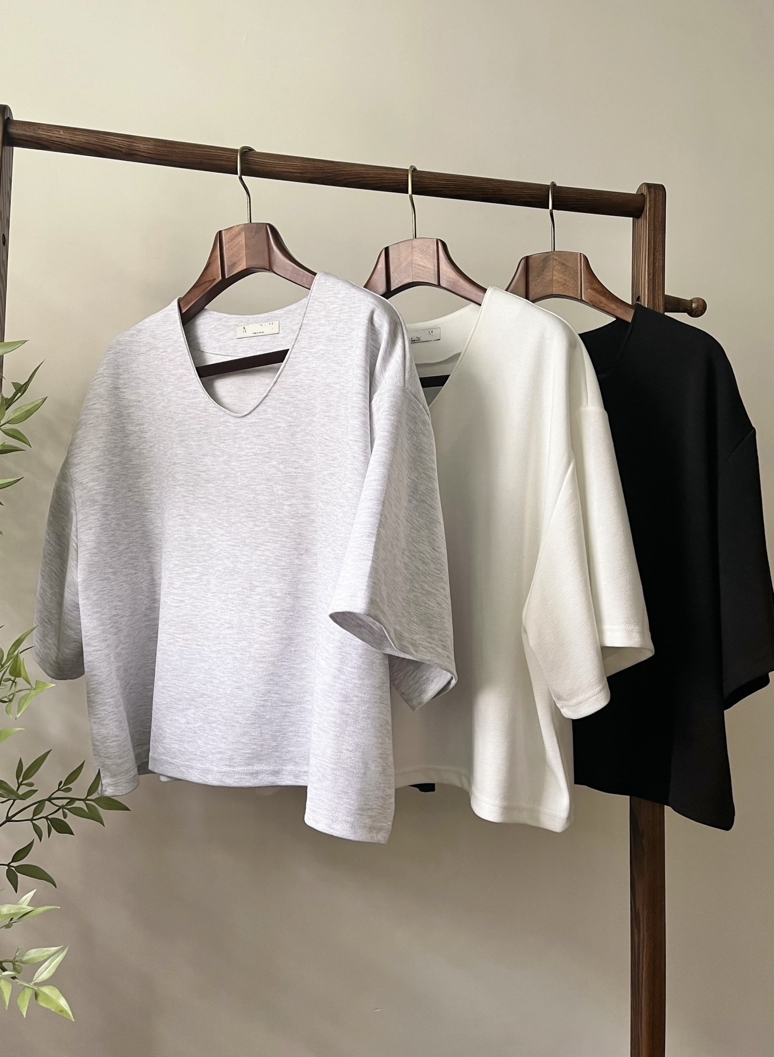 🌿珠地布 鬆身Basic Tee