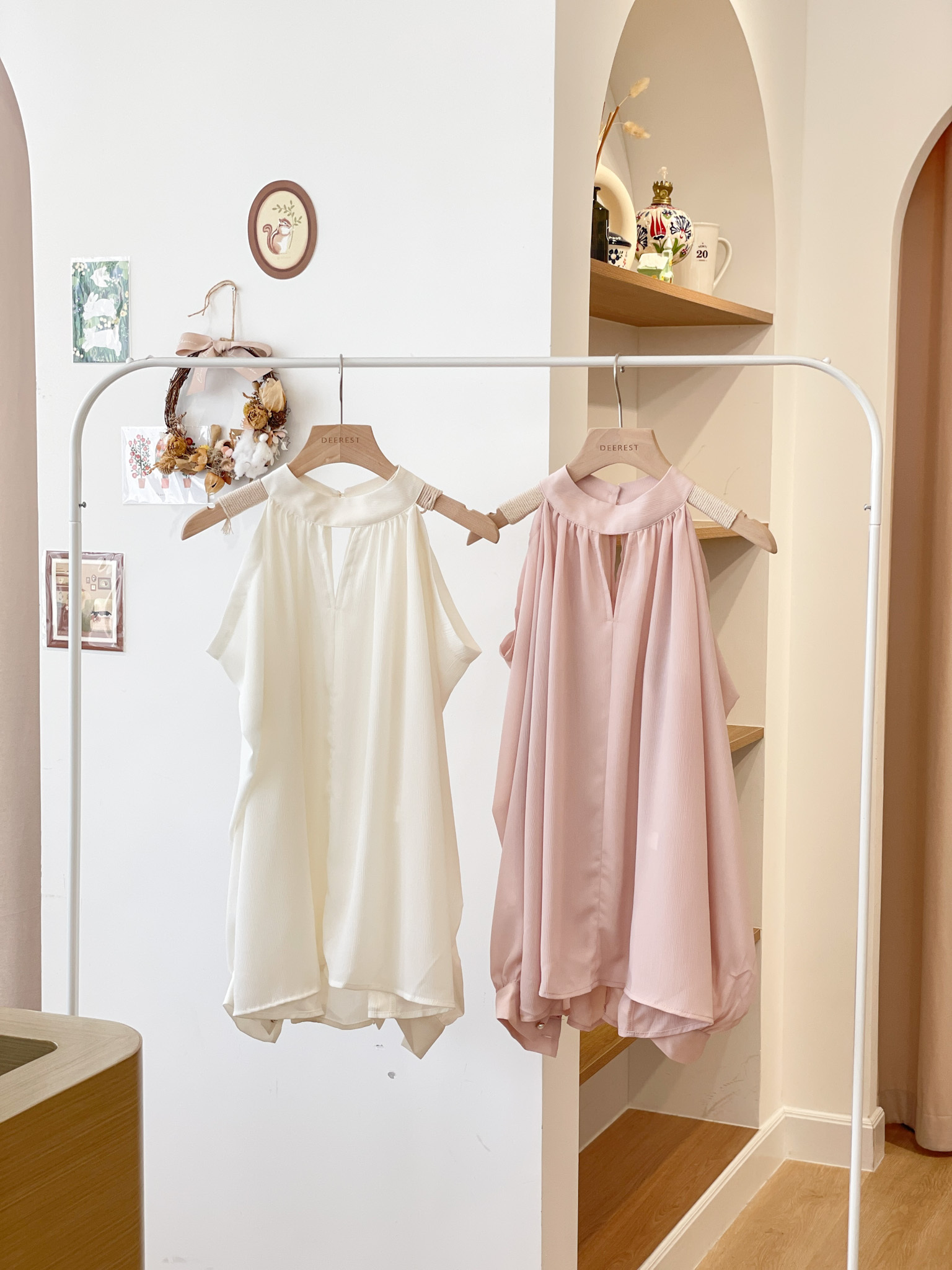 T1274 Breeze Open Shoulder Blouse