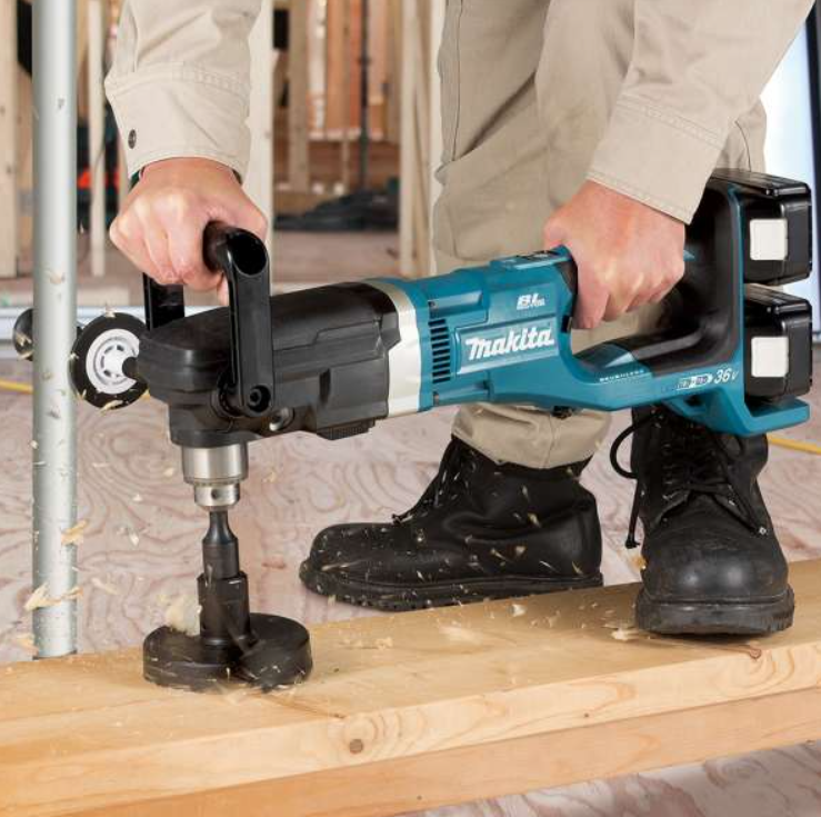 "MAKITA"牧田牌 充電式角向電鑽13mm(鋰18VX2)(淨機)