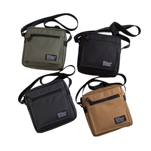 【黎陽】OP日系輕巧耐磨小方包(黑、綠、灰、卡其) 日常/工裝/休閒/街頭潮流 70CST1031