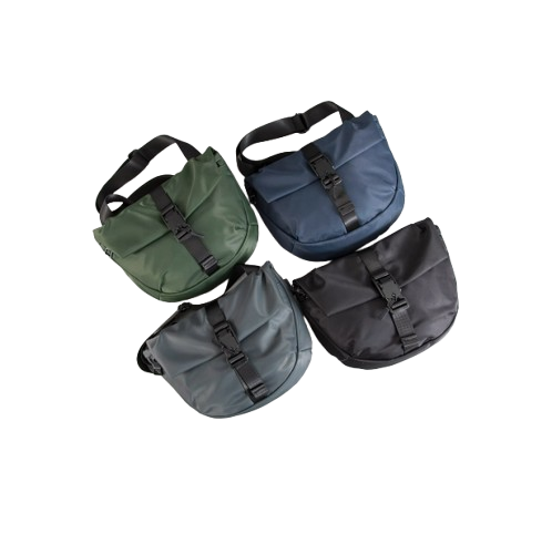 【黎陽】OP休閒快拆扣牛津布郵差包(黑、藍、綠、灰) 日常/工裝/休閒/街頭潮流 70CST1041