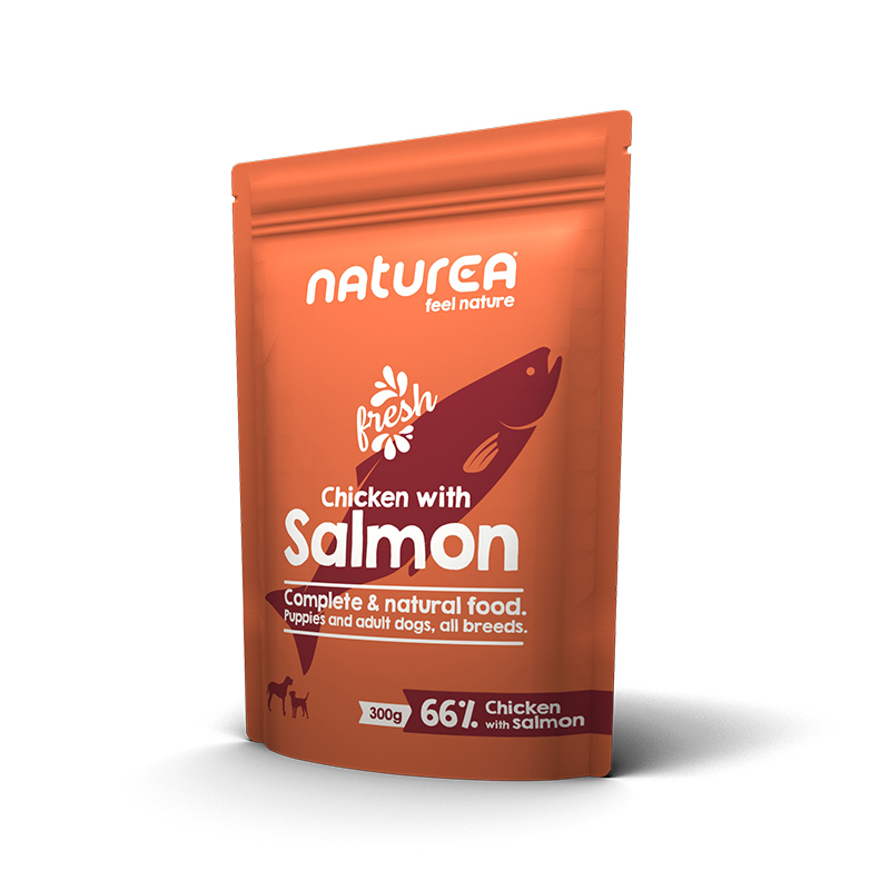 Naturea 狗濕糧．雞肉及三文魚300g