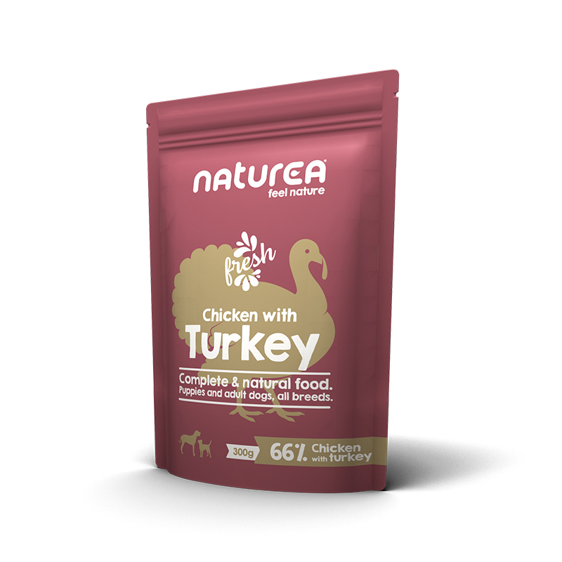 Naturea 狗濕糧．雞肉及火雞肉300g