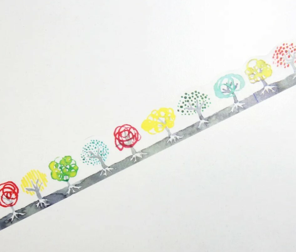 Round top washi tape - space craft