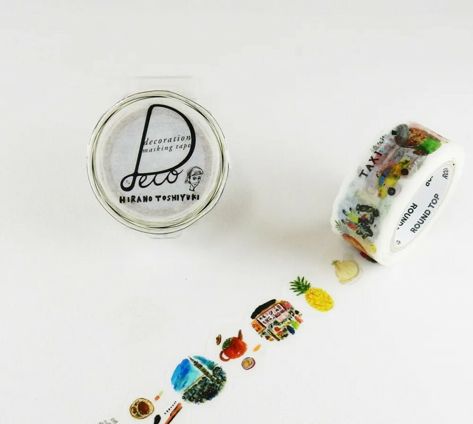Round top washi tape - HIRANO TOSHIYUKI
