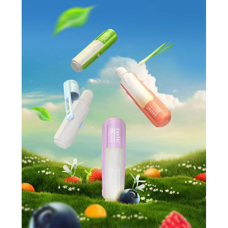 泰國 Pastel Pocket Inhaler 水果鼻通 薄荷棒 旋轉鼻通 薄荷 涼感 鼻塞通 鼻通薄荷棒 醒神