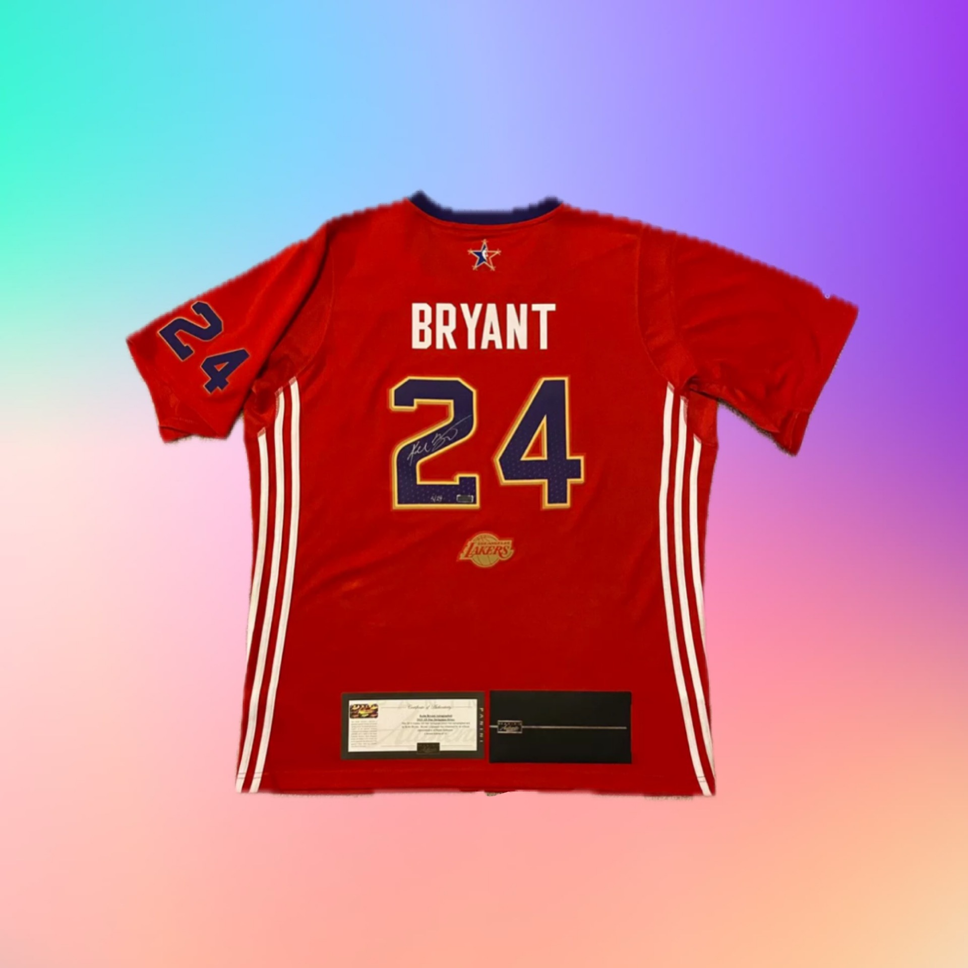 Kobe Bryant Panini 2014 all star絕版簽名球衣全世界限量24件