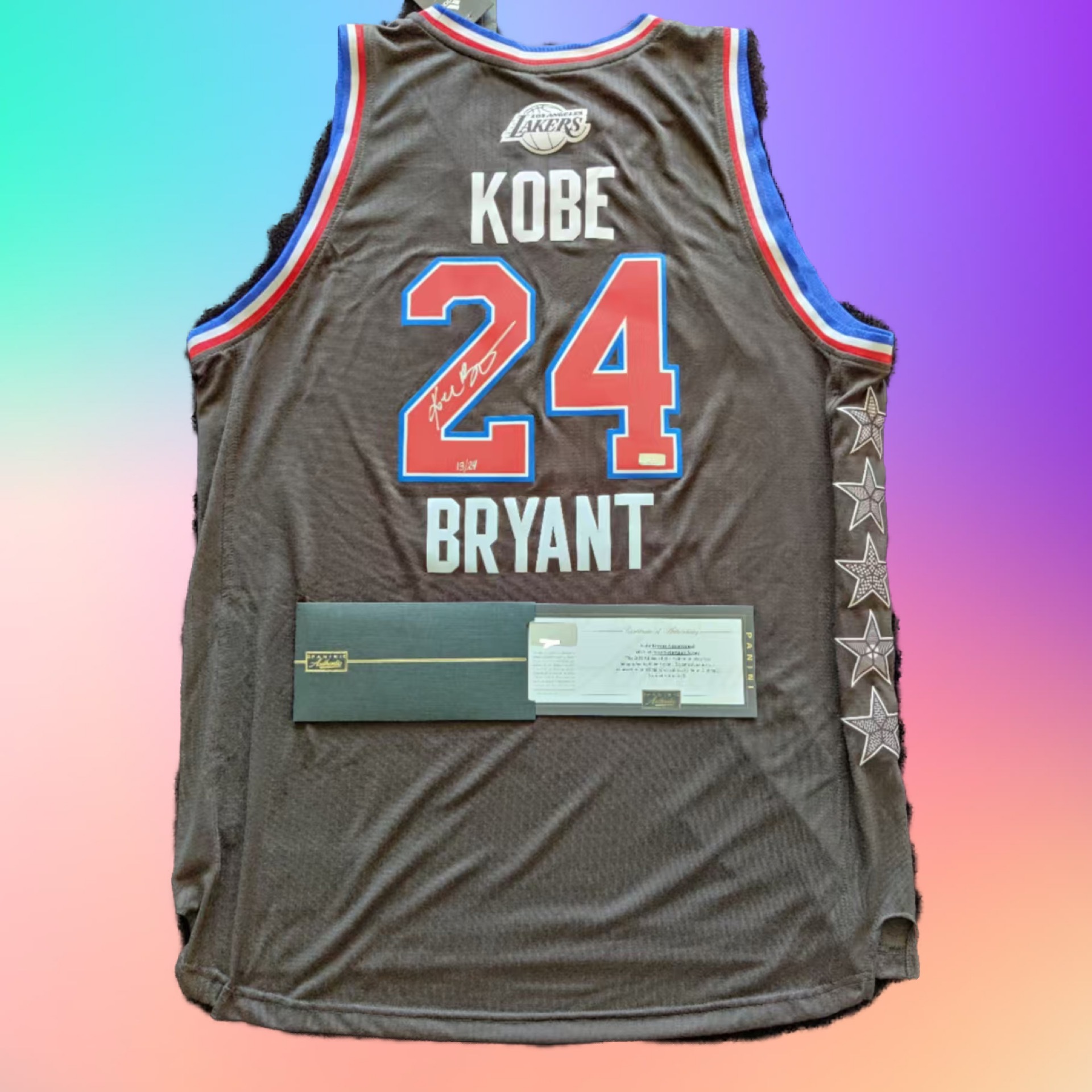 Kobe Bryant Panini 2015 all star絕版簽名球衣全世界限量24件
