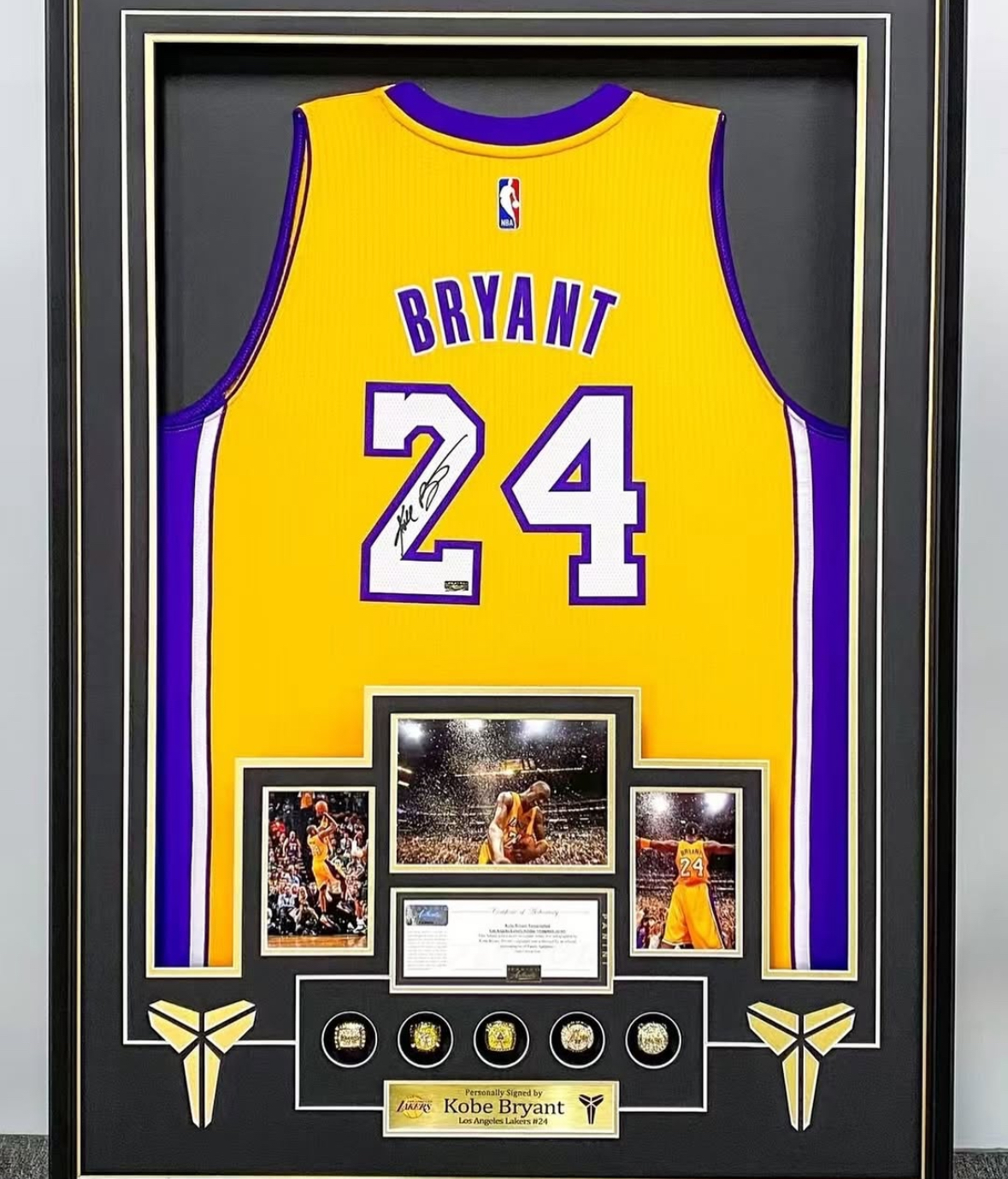 Kobe Bryant 絕版PANINI簽名球衣Full set連頂級裝裱