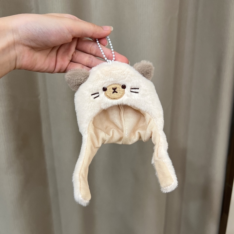 《04191》可愛暹羅貓娃娃吊飾的頭套