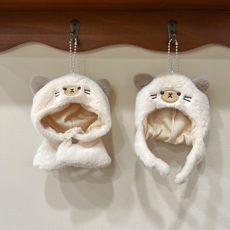 《04191》可愛暹羅貓娃娃吊飾的頭套