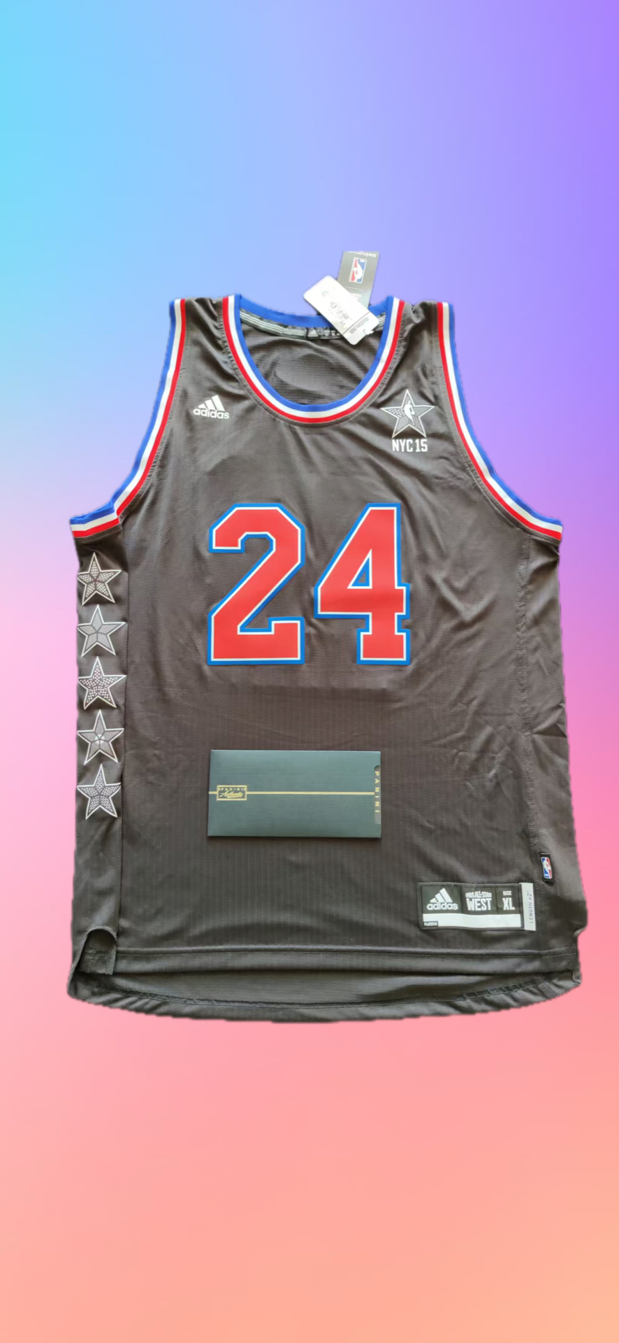 Kobe Bryant Panini 2015 all star絕版簽名球衣全世界限量24件