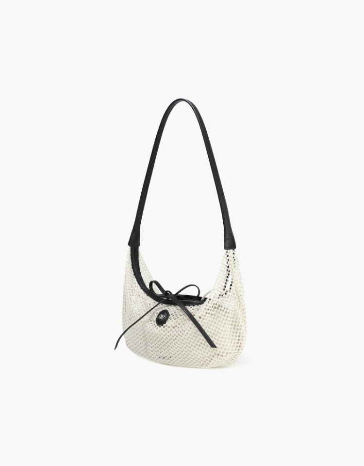 ●depound● Airy Netbag Shoulder Small Natural DP2534BG020MN airy net bag (shoulder) - natural (M) – depound