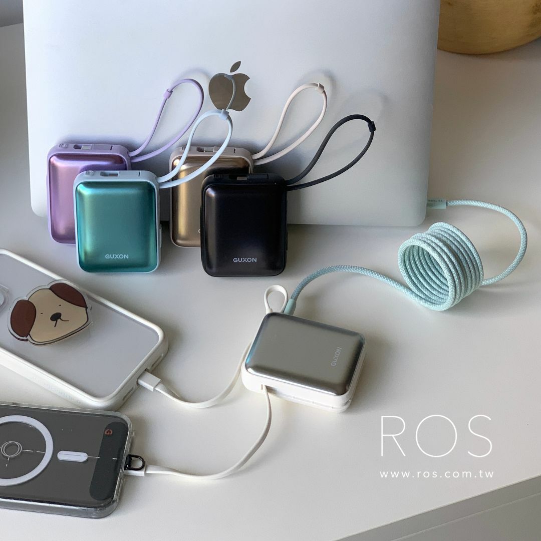 GUXON 巧方塊雙線行動電源 10000mAh(5colors)