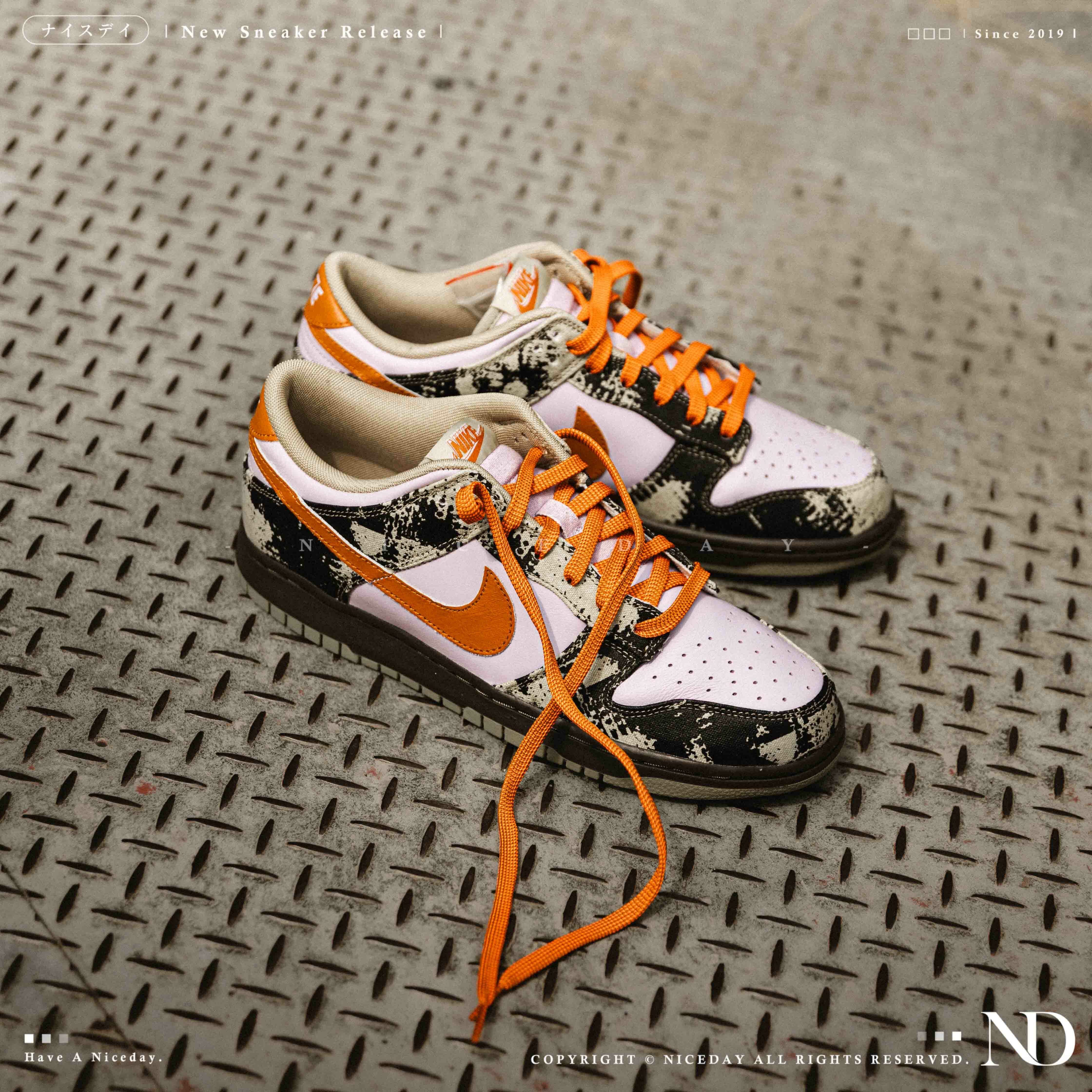 NICEDAY 現貨 Nike Dunk Low LTD 迷彩橘 數位 迷彩 紫橘 紫色 IB2260-500
