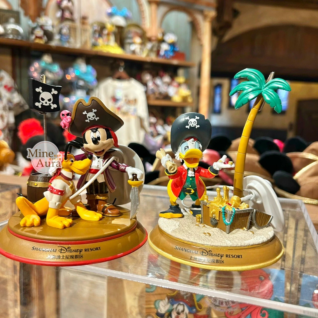 海怪系列 米奇 Mickey 布魯托 Pluto 場景 造型 相片夾 擺飾品 -上海迪士尼樂園
