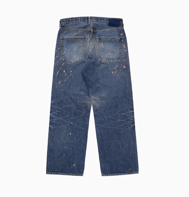 LAST PCS RE-STOCK: VISVIM 2025 S/S SOCIAL SCULPTURE DAMAGED-41 JEANS - 01 WIDE SIZE 34 PRE ORDER ITEM (預訂中)
