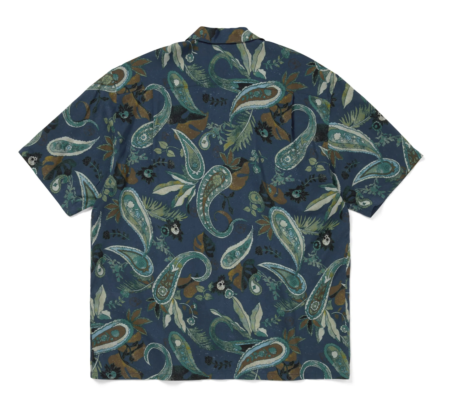 Thisisneverthat Weird Paisley S/S Shirt- Navy