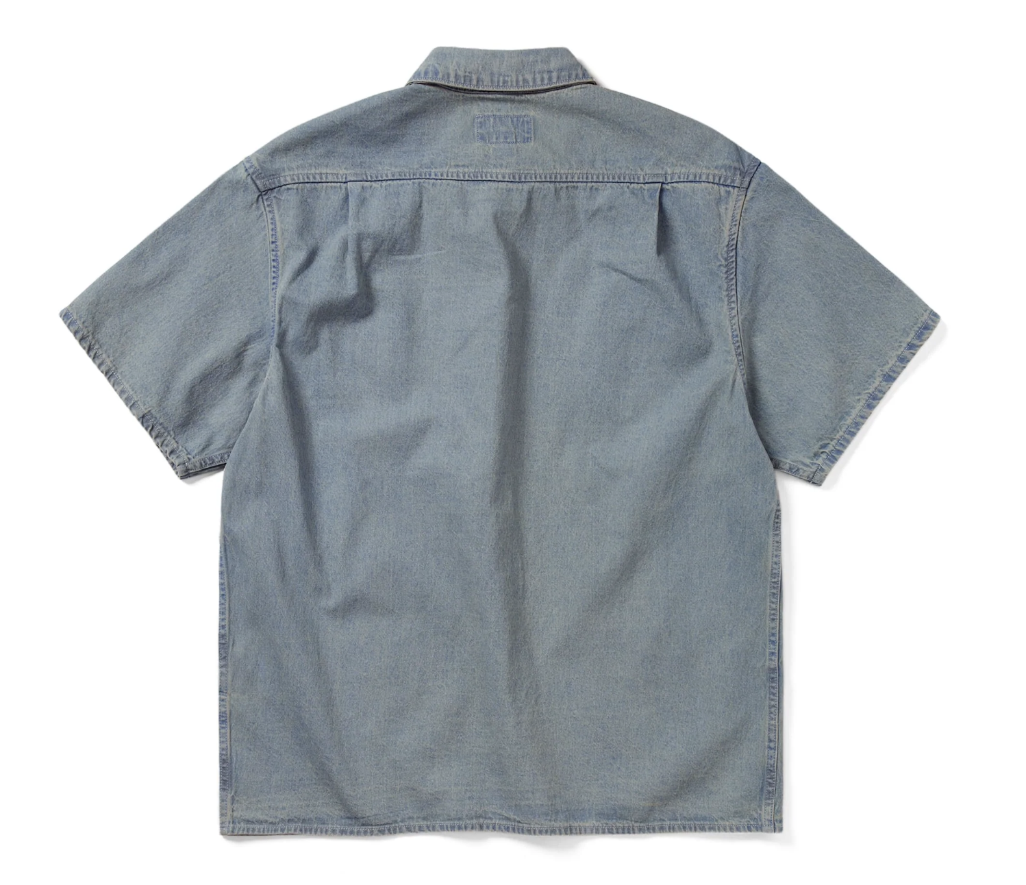 Thisisneverthat Washed Denim S/S Shirt- Washed Blue