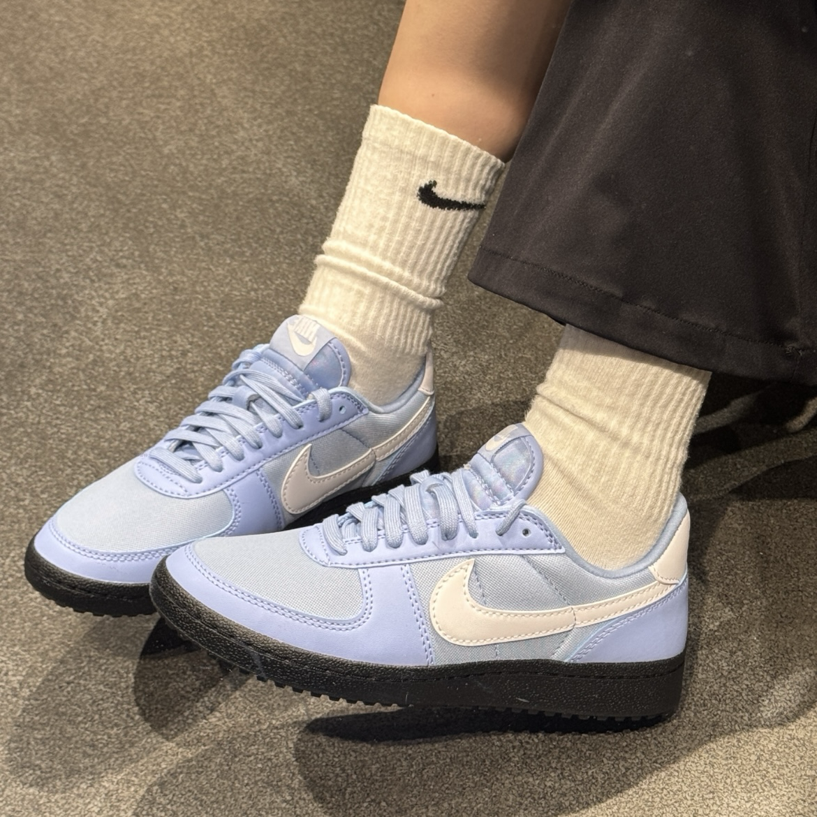 Nike Field General 白藍 天空藍 復古 焦糖底 低筒休閒鞋