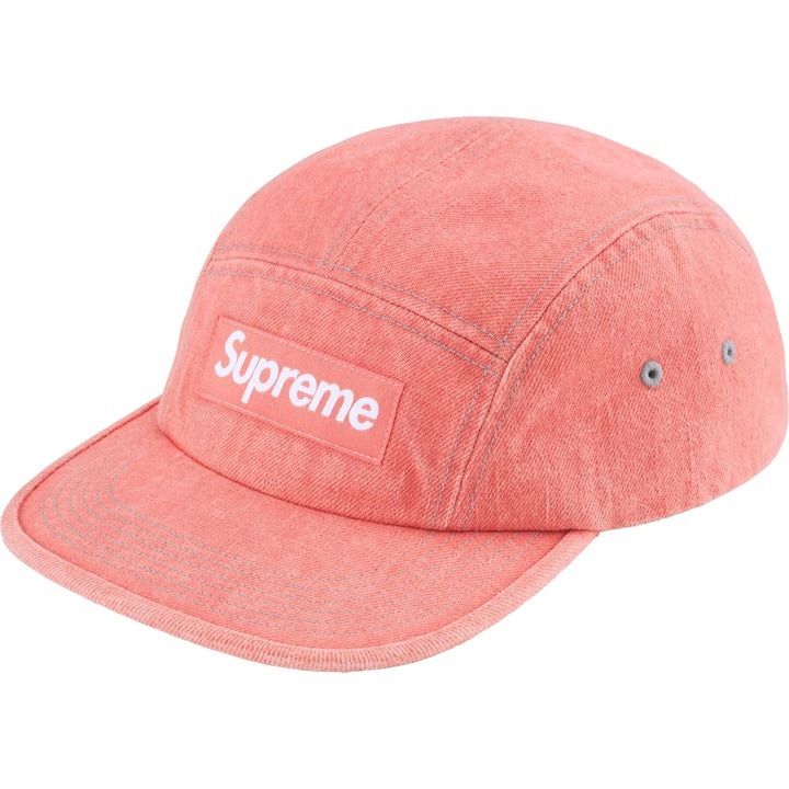 現貨┃Supreme 25ss Denim Camp Cap 丹寧水洗五分割帽