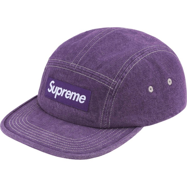 現貨┃Supreme 25ss Denim Camp Cap 丹寧水洗五分割帽
