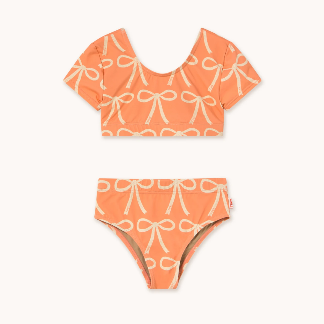 TINYCOTTONS│BOWS SWIM SET蝴蝶結游泳套裝．papaya